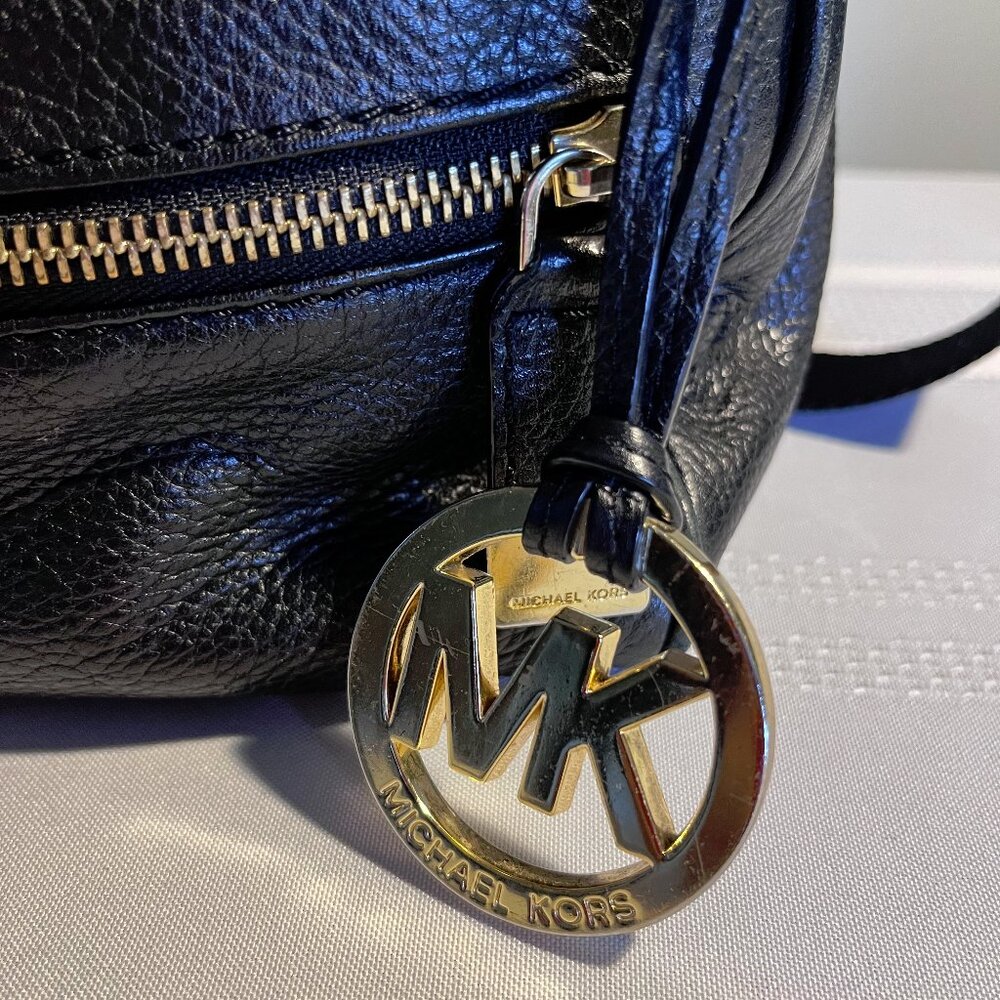 Michael Kors black leather bag